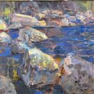 1269. У порога. 1970-е гг. двп, масло