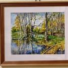 И.Соболева "Осень в Карелии". Бумага.Пастель.2000,00 рублей.